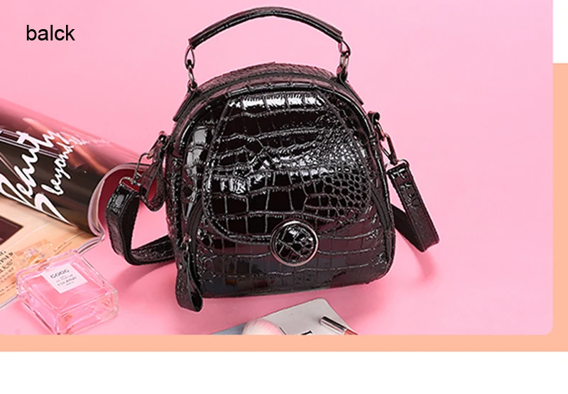 Fashion Pu Leather Women Backpacks Crocodile Pattern Vintage Small Shoulder Bag Female Alligator Sac A Dos Mochila Feminian New