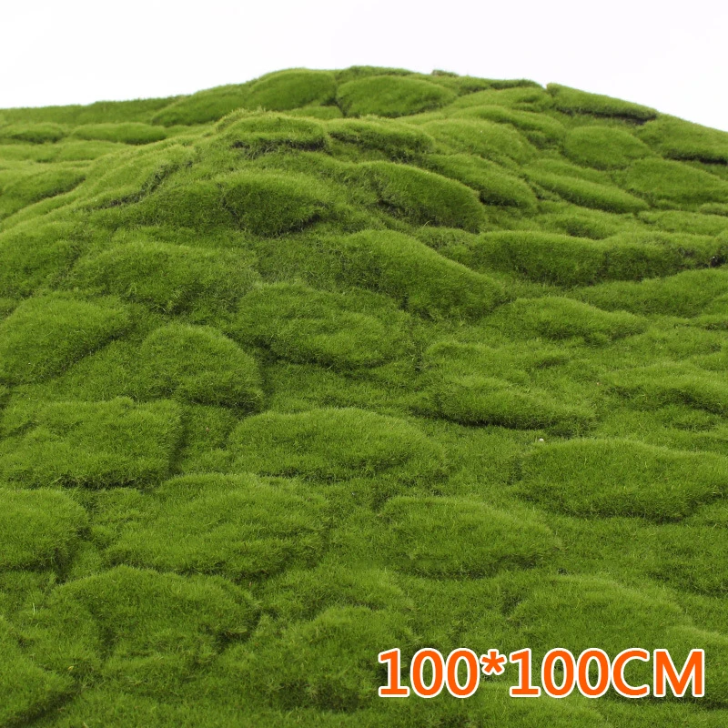 Зеленый толстый Искусственный мох газон для дома комнаты пол комнаты стены DIY Свадебный декор