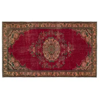 

Handmade Natural Vintage Turkish Area Rug 154x265 Cm-5'1''X8'8''