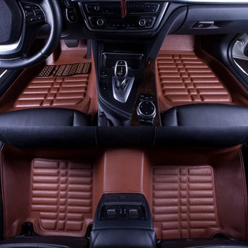 

5D PU Leather Car Floor Mat Waterproof Wear-resistant Floor Protection Mats For Jeep Cherokee 2014-2020