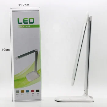 

Silver color aluminous alloy eye protection foldable led desk lamp study working led reading lamp