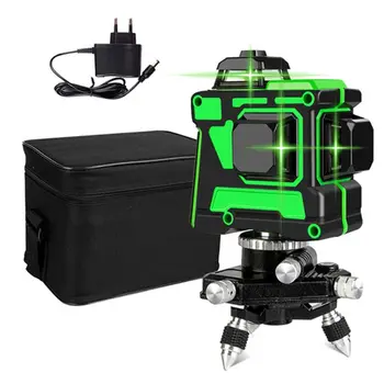 

12 Lines 3D Green Laser Level Auto Self-leveling Laser Level 360 Degre Horizontal Vertical Instruments Indoors and Outdoors