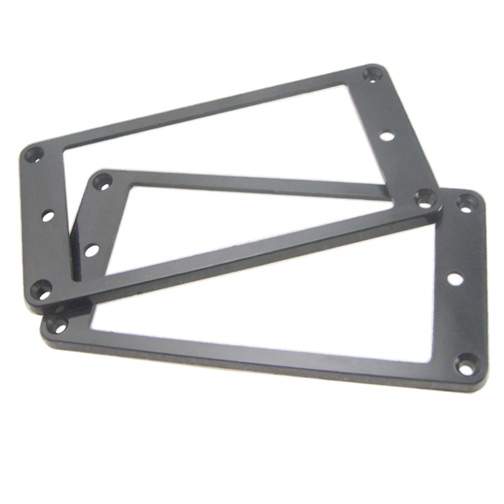 

2pcs Plastic Flat Humbucker Pickup Mounting Frame for Electric Guitar 4x4mm