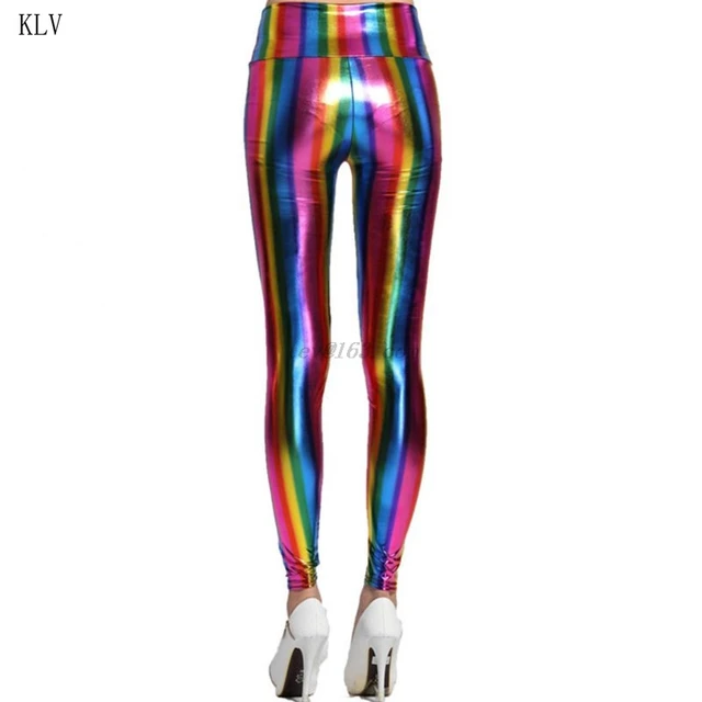 Rainbow Striped Yoga Pants Sexy Colorful Print Custom Leggings High Waist  Gym Leggins Women Breathable Stretch Sports Tights - AliExpress