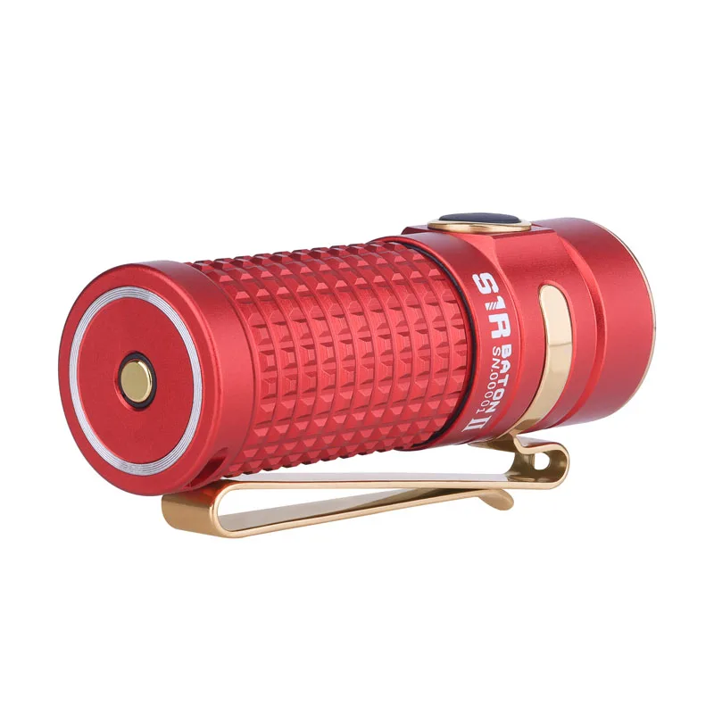 Новый красный фонарик Olight S1R Baton II 1000 люмен с магнитной зарядкой через USB|torch
