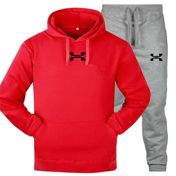 

2020 new fashion high-quality hooded pullover two-piece sportswear men's sportswear hoodies autumn brand clothes hoodies + pants