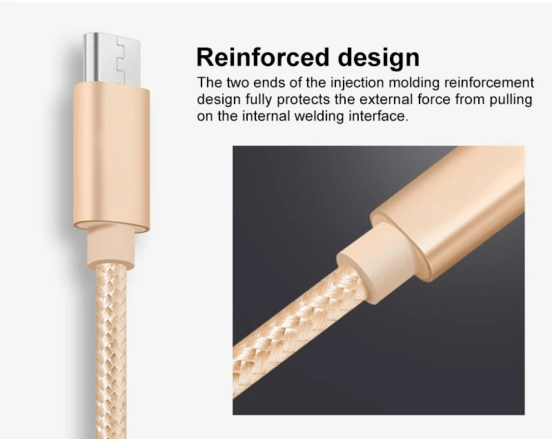 VOXLINK Micro USB кабель для быстрой зарядки Micro Дата-кабель для samsung xiaomi lenovo huawei htc Meizu Android кабели для мобильных телефонов