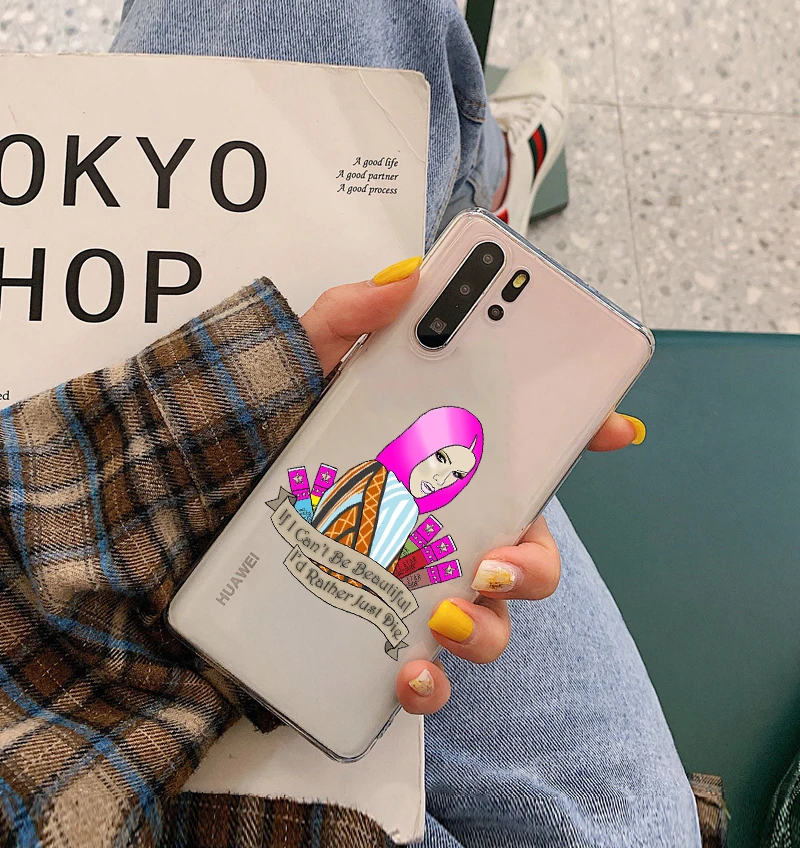 Модный чехол Jeffree Star прозрачный ТПУ силиконовый чехол для телефона для huawei P8 P9 P10 P20 P30 Lite Pro mate 10 mate 20 mate 30pro - Цвет: TPU
