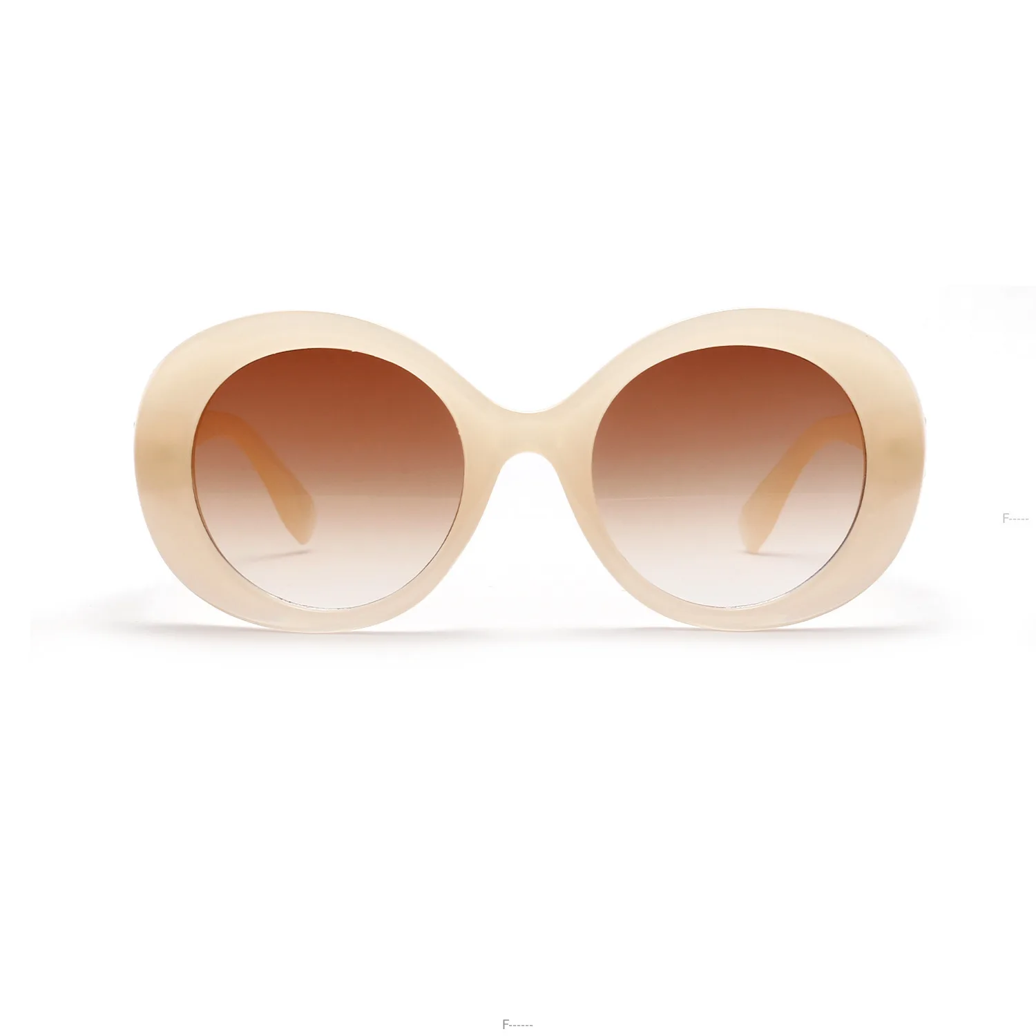 Oval Sunglasses Hip Hop Retro Round Sun Shades Women Vintage Candy Sun Glasses Men Clear Lens Double Beam Men's Sunglasses FML