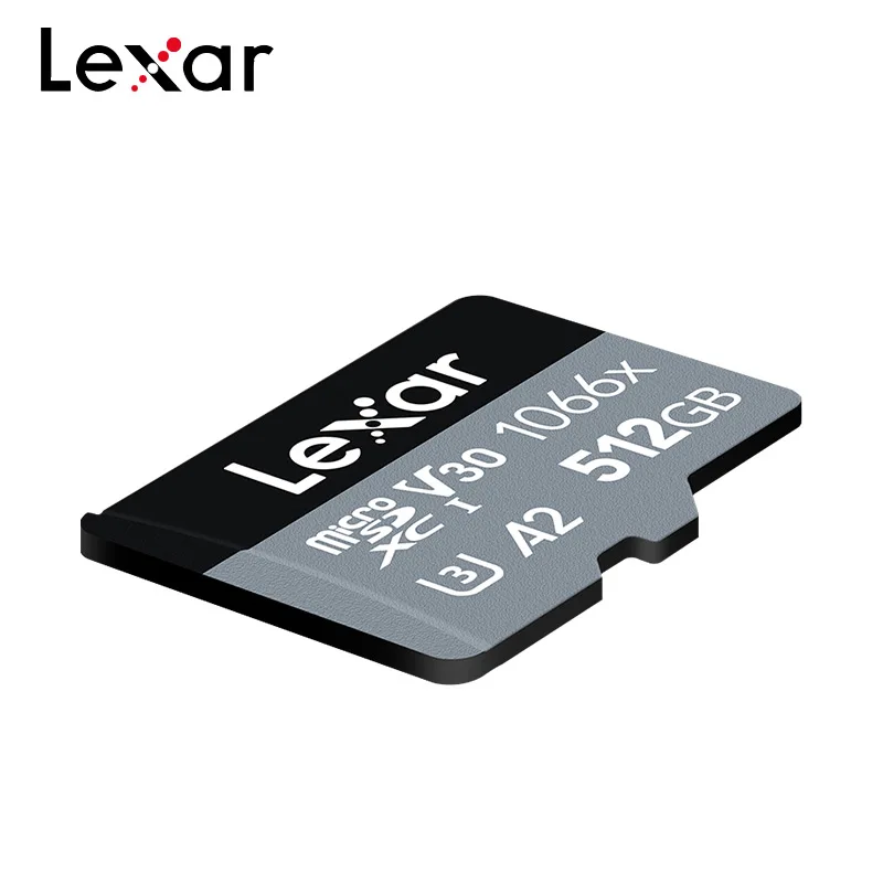 Lexar  ũ SD ī, 1066x ǹ ø, 512GB SDXC  TF ī, V30 A2 ޸ ī, 4K ī޶