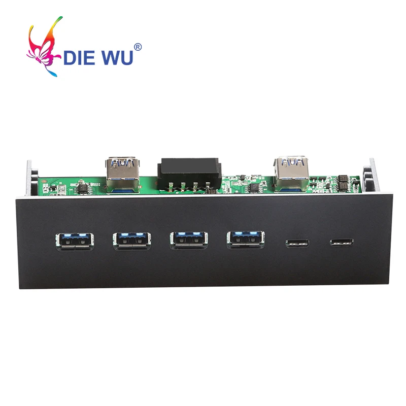 4 порта USB 3 0 + 2 USB3.1 Тип C настольные передние панели компьютерные приводы