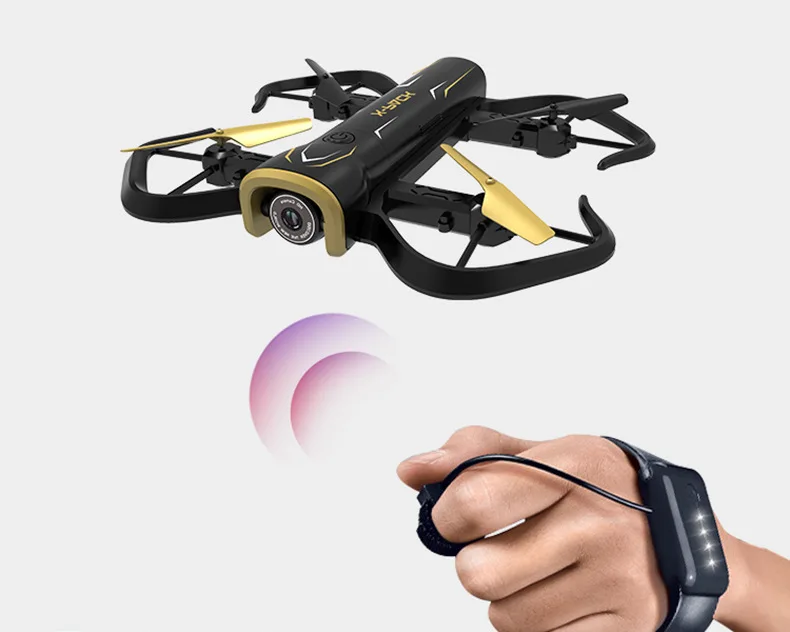

Ya Gotta Watch Gesture Smart Remote Control Aircraft Foldable High-definition Aerial Photography WiFi Small Four-axis Airplane