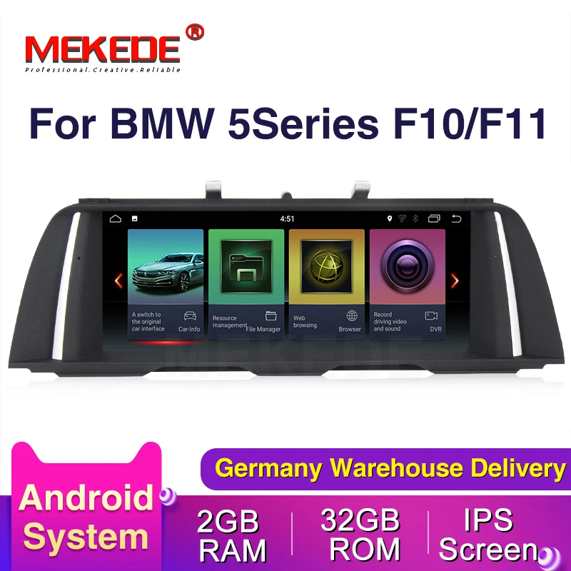 

IPS screen Android9.0 2G+32GB Car GPS Navigation DVD player For BMW 5 Series F10 F11 2011-2017 Original CIC/NBT System wifi BT