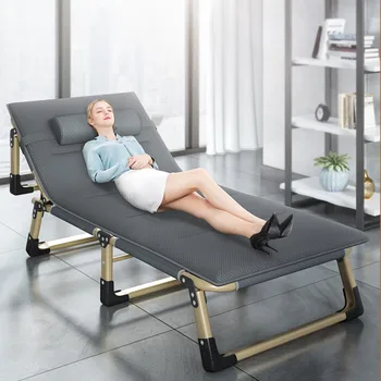 

Folding bed folding home simple lunch break bed nap office artifact multifunctional recliner