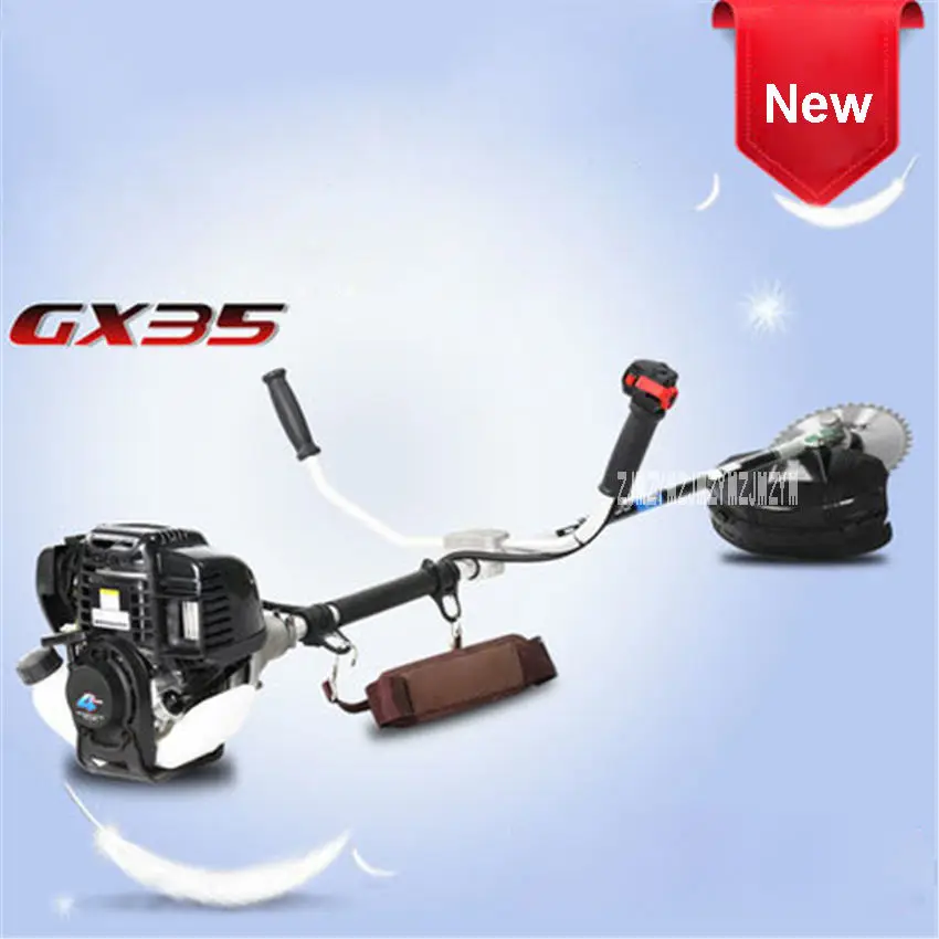 Side mounted mower TM-BG335C четырехтактный GX35 для бензиновой газонокосилки рюкзак/боковой Тип триммер для травы портативная косилка для травы 1000 Вт 9500р/мин 0.63л - Цвет: Side mounted mower