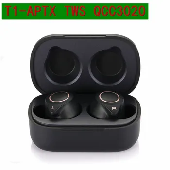 

T1 Support AptX ACC TWS True Wireless Bluetooth 5.0 Earphone CVC8 Noise-Cancellation With Super Bass HD Mic headset earbuds