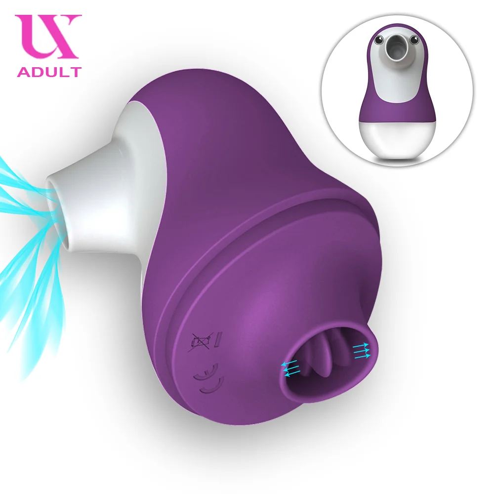 Топовый вибратор для сосания массажер орального клитора язык секса грудь клитор