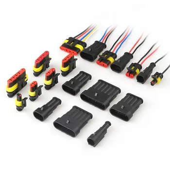 

1set 1P 2P 3P 4P 5P 6P APM HID Car Connector Waterproof, Dustproof, Flame Retardant and High Temperature Resistant Car Terminal