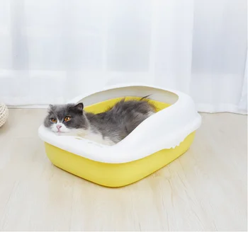 

Pet Dog Toilet Cat Litter Box Cat Dog Tray Teddy Anti-Splash Toilette with cat litter shovel Puppy Cat Indoor Home Sandbox