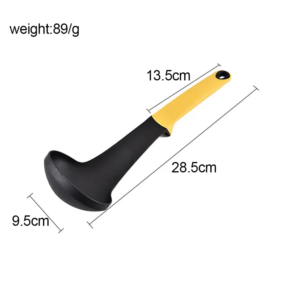 6 Pieces Set Spaghetti Spoon Spatula Long Handle Heat Resistant Cooking Tool Nylon Slot Gadget Cookware Kitchen Utensil