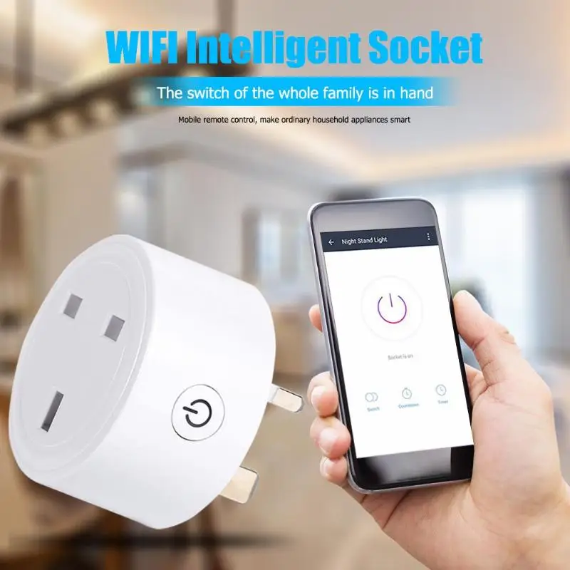 Smart Wifi Socket APP Remote Control Power Switch Timing Charging Intelligent Delicate Compact Portable Safety Adapter Plug