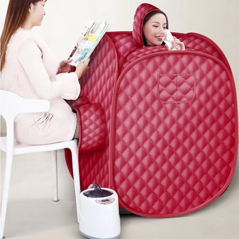 

Portable Steam Sauna Home Sauna Generator Slimming Household Sauna Box Ease Insomnia Stainless Steel Pipe Support Bathroom HWC