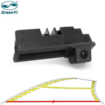 

GreenYi Dynamic Trajectory Parking Line Car Reverse Backup Rear View Trunk Handle Camera For Audi A3 A4 A6L S5 Q7