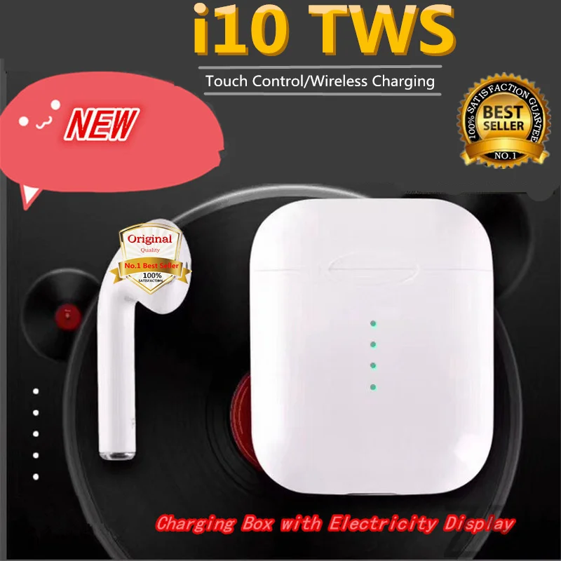 

i10 TWS Original i10tws 1:1 Bluetooth Wireless Earphone Bass Touch Control Headphone Earbuds For Android IOS Phone PK i12tws