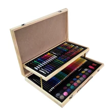 108 шт маркеры подарок на день рождения набор для рисования Кисть Деревянная коробка цветные карандаши офисные для рисования школьные детские художественные студенческие портативные