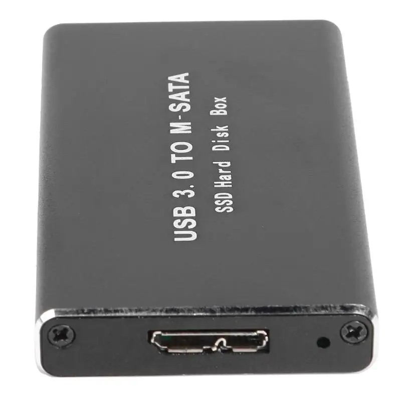 Vktech горячий Мини SSD жесткий диск чехол USB3.0 к mSATA адаптер для жесткого диска корпус из алюминиевого сплава внешний жесткий диск чехол Прямая поставка