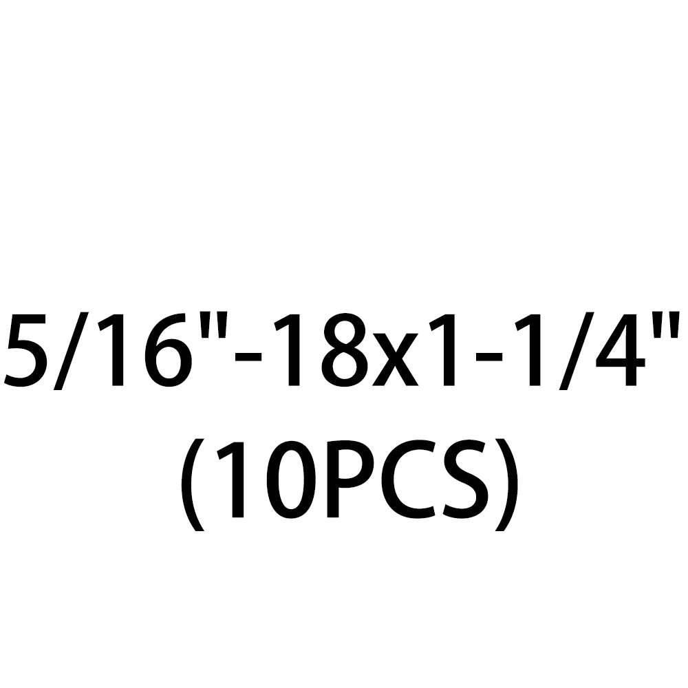 1/"-20 5/16"-18 Шестигранная головная крышка шестигранного болта ANSI B18.3 винт - Цвет: 10PCS