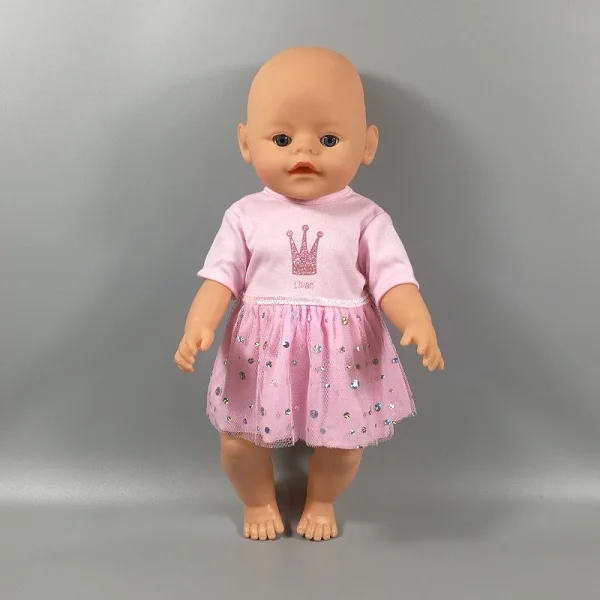 Новое платье подходит для 43 см куклы 17 дюймовых кукол Одежда и аксессуары 057 - Цвет: NO 12