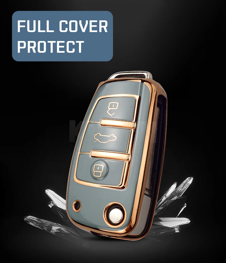 Custodia/cover per Chiave/telecomando Per Audi A1 A3 A4 A5 A6 A7 B6 B7 B8 Q2 Q3 Q5 Q7 C5 C6 8P 8V 8L R8 S4 S5 S6 Accessori - H2ee82a58129f4f78acc8c6c951e732b9z