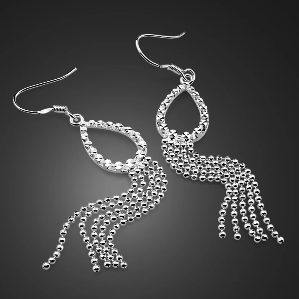 

Женские Висячие серьги-подвески из серебра 100% пробы