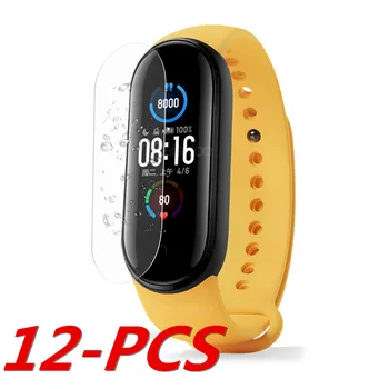 

12/6PCS For Mi Band 5 smart Bracelet Screen Protector Film Smart Watch Accessories for Xiaomi Mi Band 5 Soft TPU Protective Film