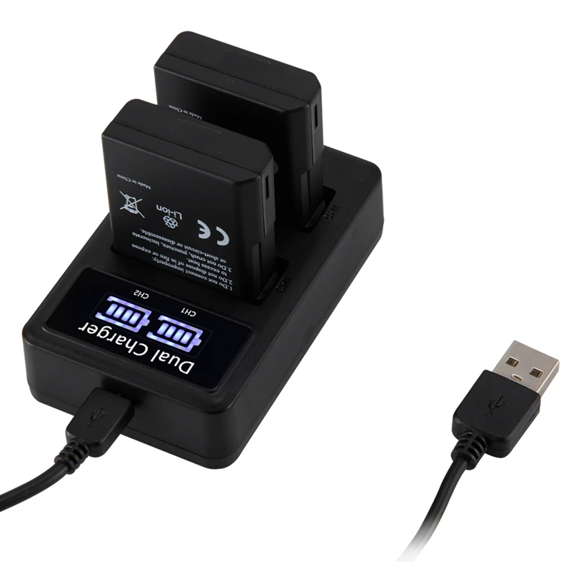 Mamen EN-EL14 EN EL14 EN-EL14A ENEL14 EL14A Аккумулятор для камеры+ ЖК-дисплей USB двойное зарядное устройство для Nikon D3100 D3200 D5300 D5100 D5200