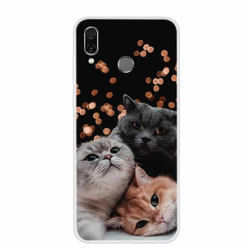 Chic Floral & Animal Print Soft TPU Silicone Case for Huawei Honor Play - 6.3 Protective Phone Cover
