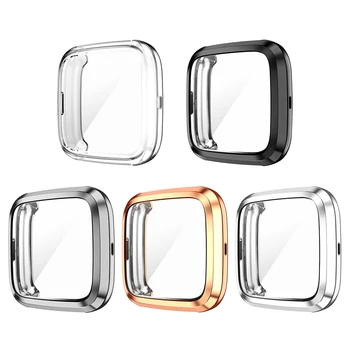 

360 Degree Protection Cover For Fitbit Versa 2/3 Band Case Plating For FitBit Versa/Versa2/3 Accessories Screen Protective Case