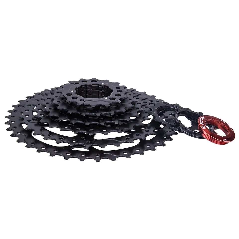 Ztto-8スピードマウンテンバイクカセット,11-40ブラックフリー