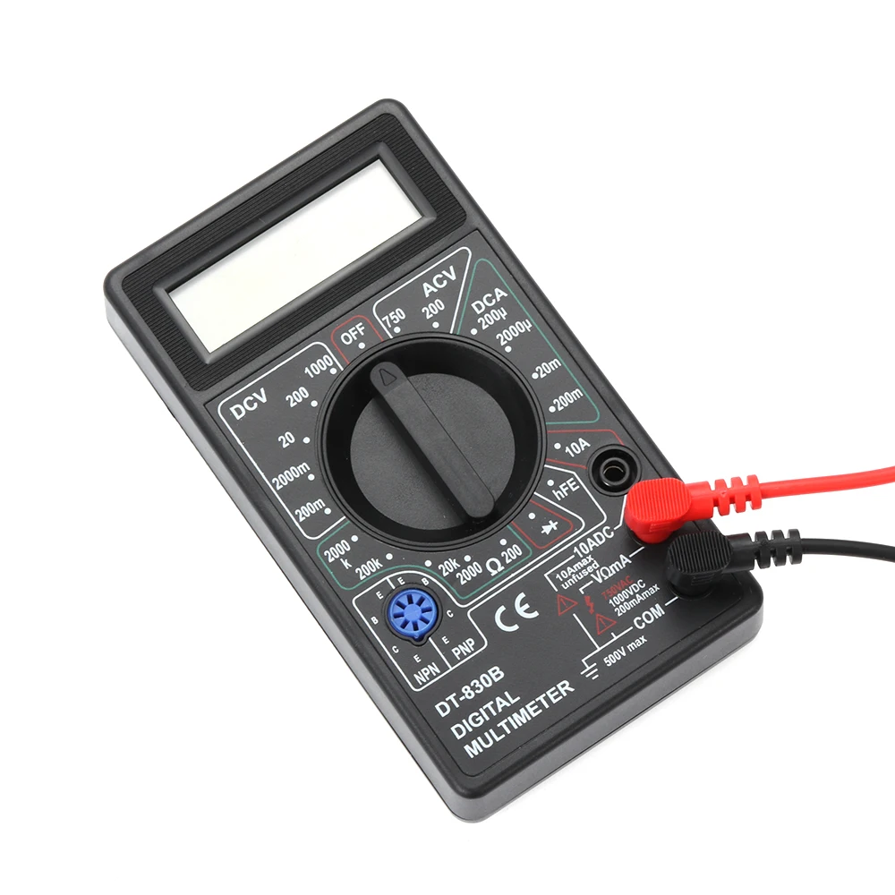 DC Вольт AC ЖК-дисплей цифровой DT-830B пластик многофункциональный тестовый Руководство ЖК-дисплей Авто Диапазон Цифровой ручной мультиметр