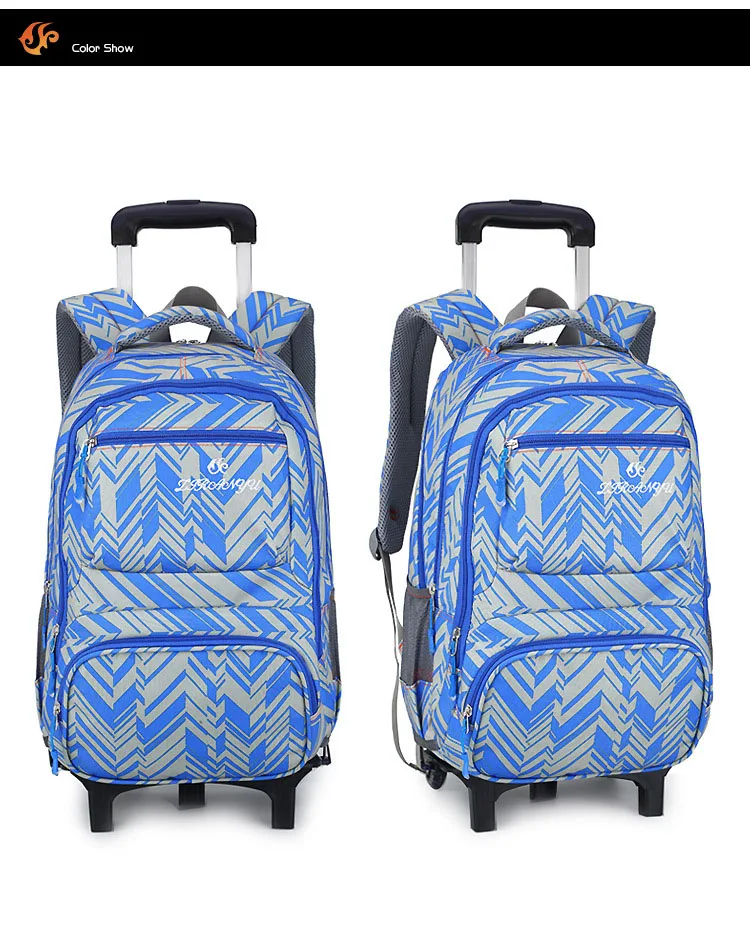 Дорожный Багаж многофункциональные школьные сумки, студенческие сумки на колесиках, детский рюкзак с колесиками, поднимаются по ступенькам на рюкзак на колесиках