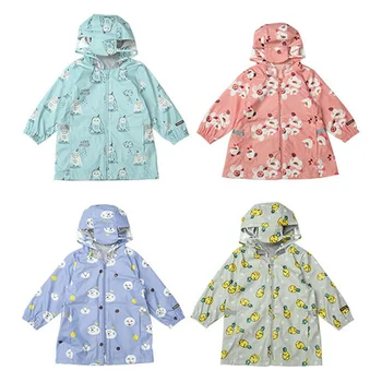 

Cute Children Waterproof Rain Jacket Rain Coat Fruit Boy Girls Poncho Student Baby Capa De Chuva Infantil Womens Jacket 60YY279