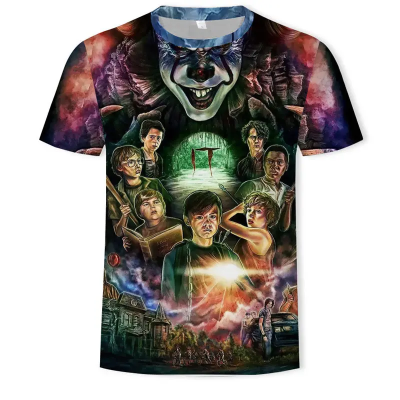 

Customized DC Comic X Task Force Suicide Squad Clown Leto Suicide Team 3D Digital Patterns Printed T-shirt Short Sleeves for Men