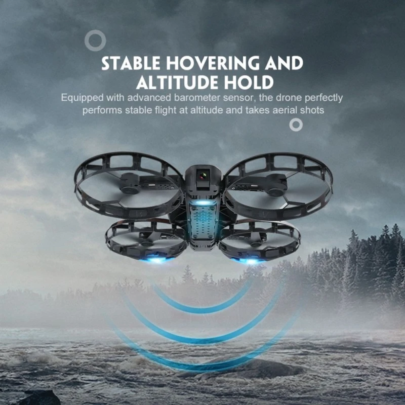 Мини Дрон Квадрокоптер с камерой HD 720P RC дроны Голосовое управление мобильный телефон управление с светодиодный FPV Дрон 2,4G RC вертолет игрушки