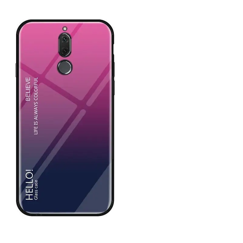 Для Meizu M6T 16s 16XS 16th X8 Чехлы градиентное стекло задняя крышка для Meizu Note9 Note8 M5 Mini M6 Note M5S защитный чехол - Цвет: 2