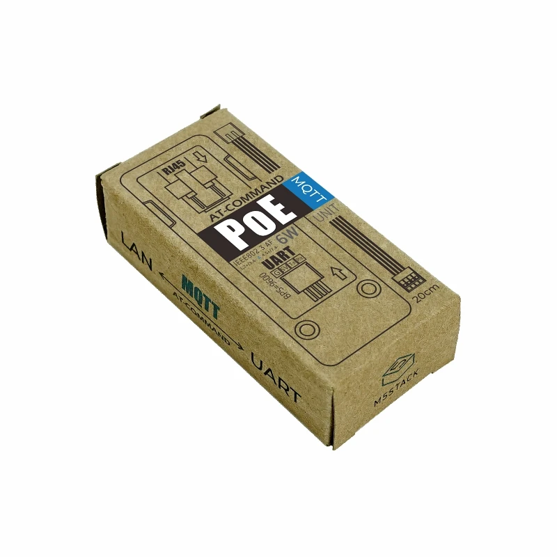 Oficial Mqtt Poe Unidade com Poe Porto Ethernet Mqtt Módulo de Comunicação Incorporado W5500 Ethernet Chip M5stack Acessórios p/ quadro de demonstração - Imagem 6