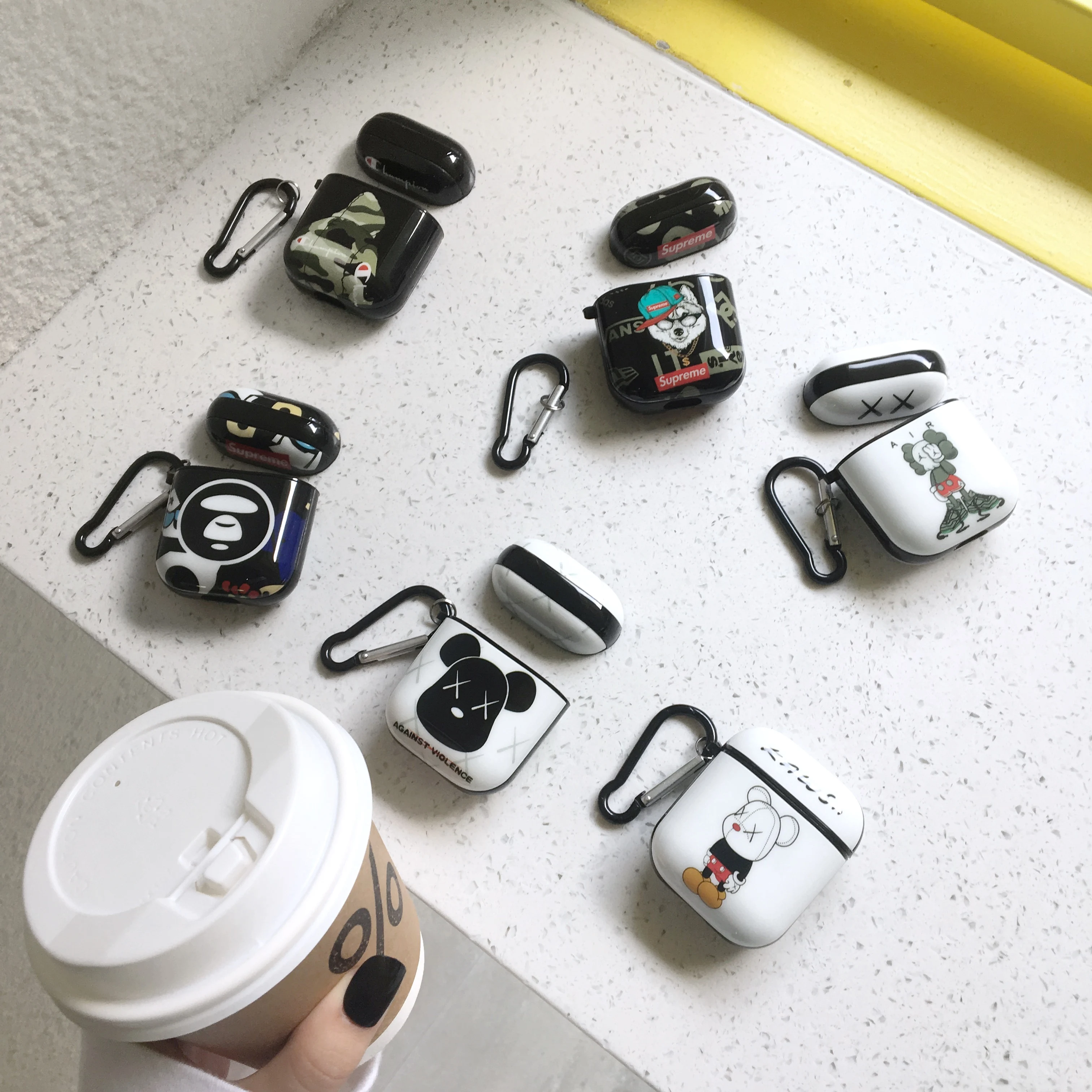 Уникальный 3D мультяшный силиконовый чехол для Apple аксессуары airpods защитный