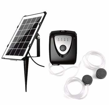 

Solar Oxygen Generator, Oxygen Pump, Solar Aquarium Fish Tank Air Pump Kit to Increase Oxygen in Aquarium Fish Tank Outdoor Pond
