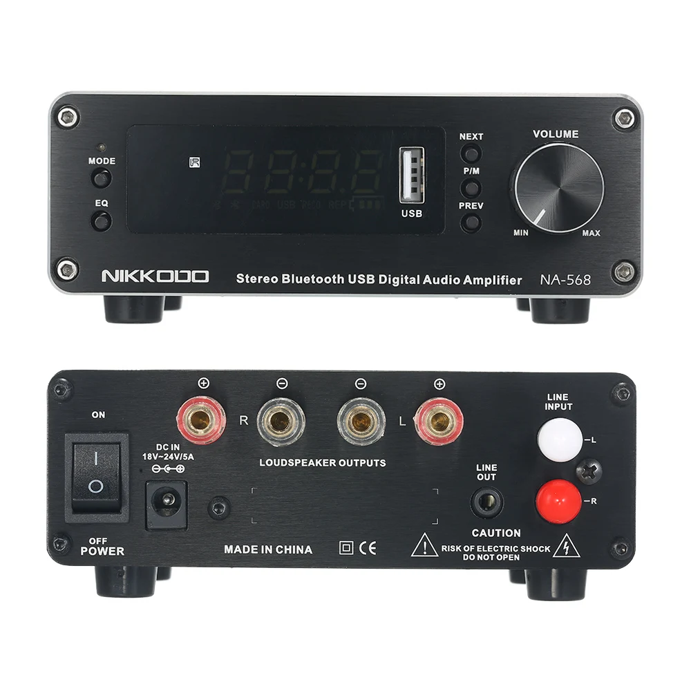 Цифровой аудио усилитель мощности NIKKODO мини Hi-Fi аудиоприемник Amp BT 5 0