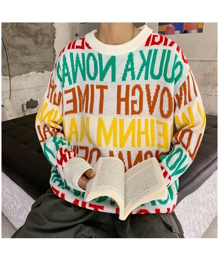 Мужские свитера осень/зима, тонкие, однотонные, винтажные свитера с длинными рукавами, свободные, повседневные, с круглым вырезом, одежда для молодых мужчин
